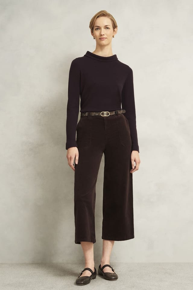 Hobbs London Hobbs London Women's Audrey Jumper in Dark Brown - 3