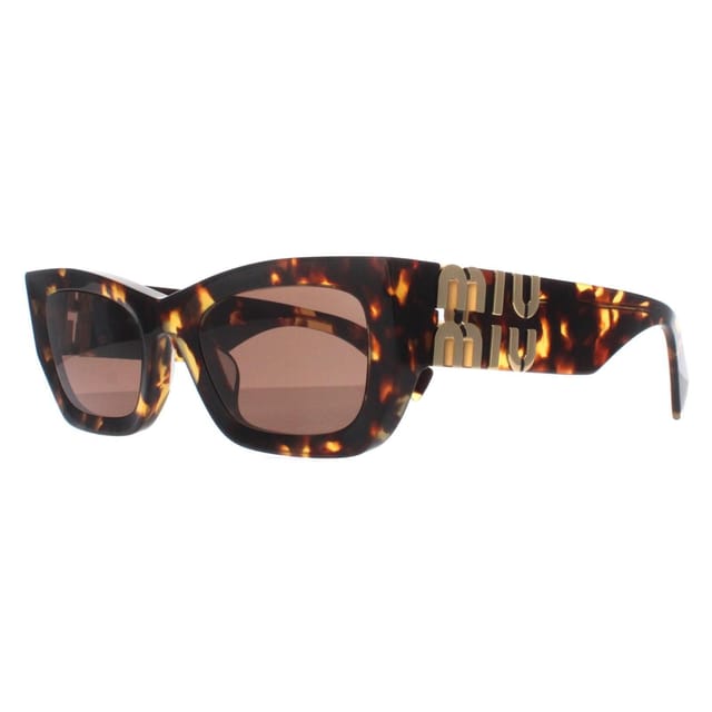 Miu Miu Miu Miu Women's Rectangle Honey Havana Dark Brown MU09WS - 2