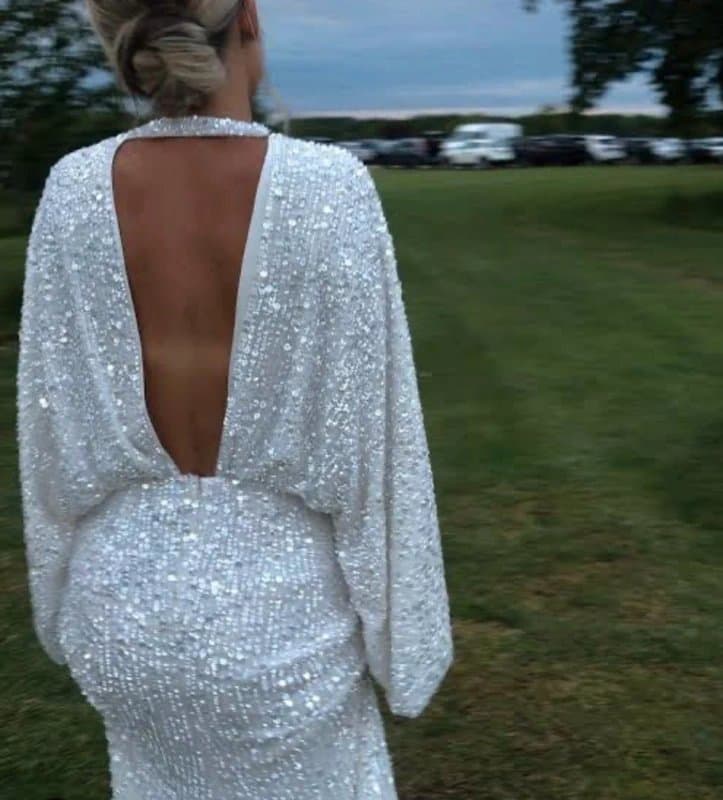 ASOS ASOS Ciara Sequin Bridal Dress - Size 12 - New with Tags