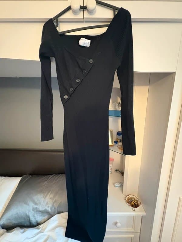 ASOS Design Asymmetric knitted maxi dress