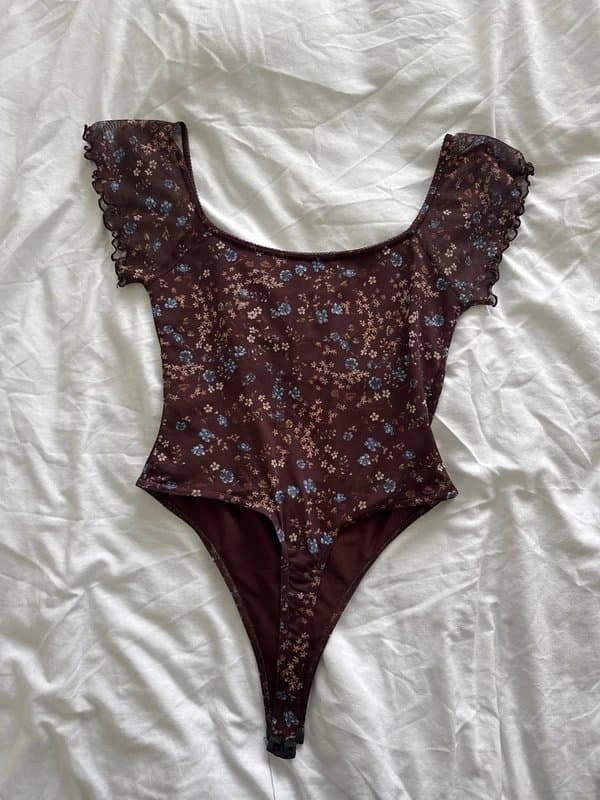 ASOS Design Uk size 12 Ditsy floral bodysuit