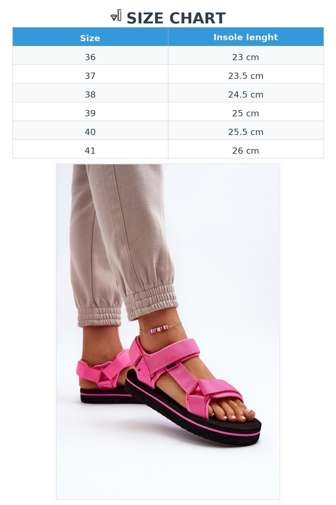 Love Lace Love Lace Women's Sporty Textile Velcro Strap Foam Platform Sandals Summer in Pink - 4