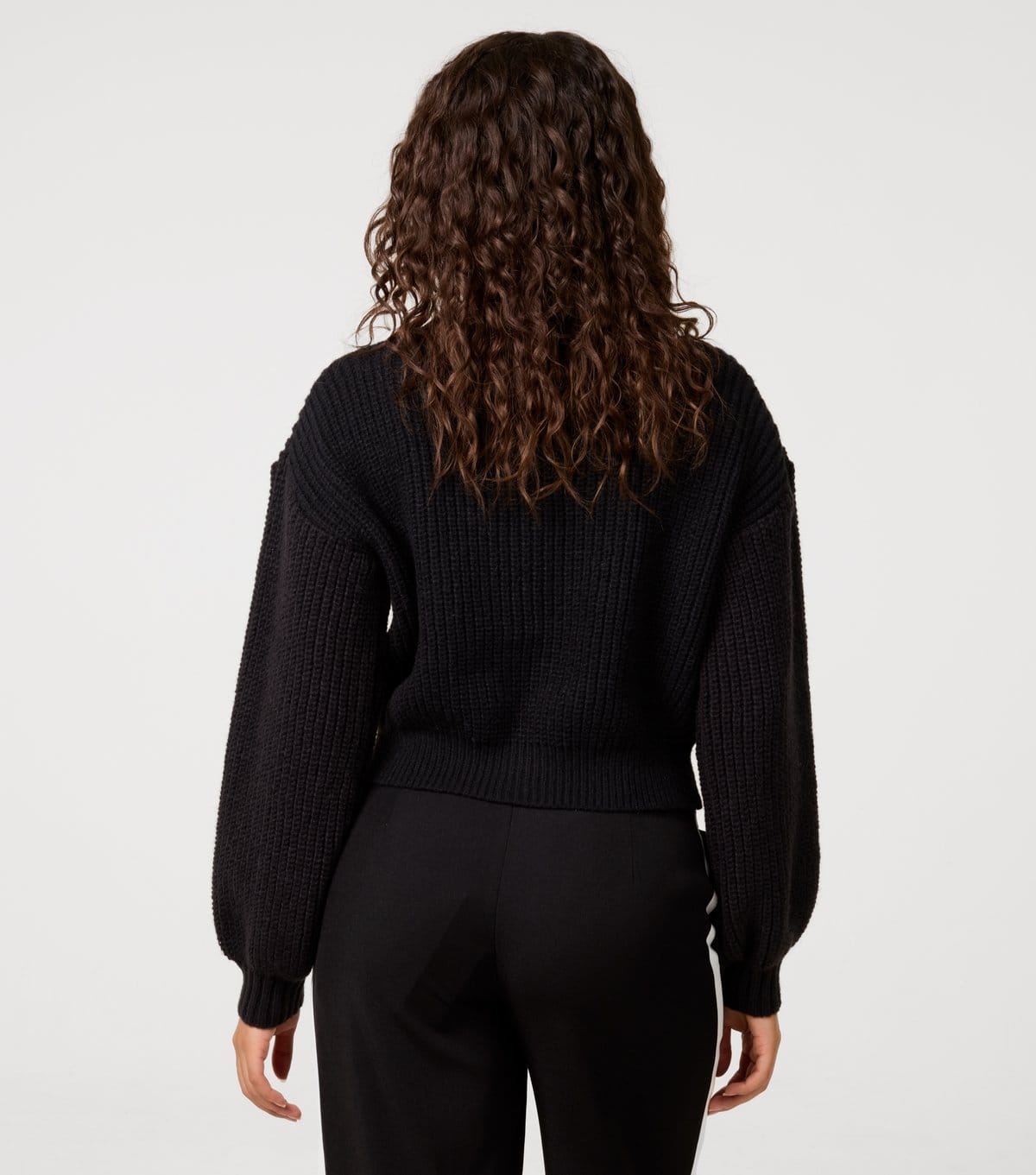 Pink Vanilla Women's Black Cropped Cardigan Pink Vanilla New Look - 4