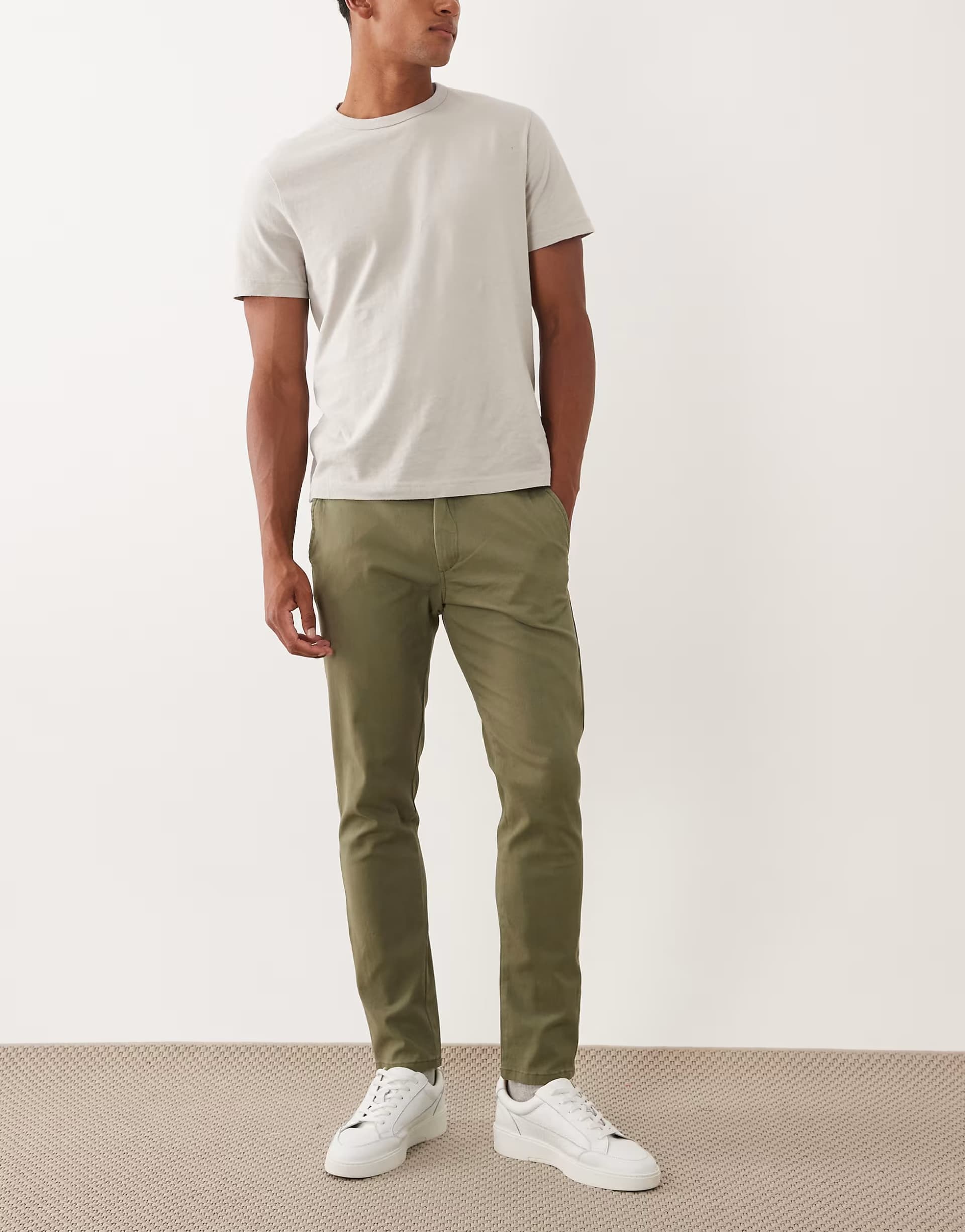 ASOS JJ Rebel slim chino in green