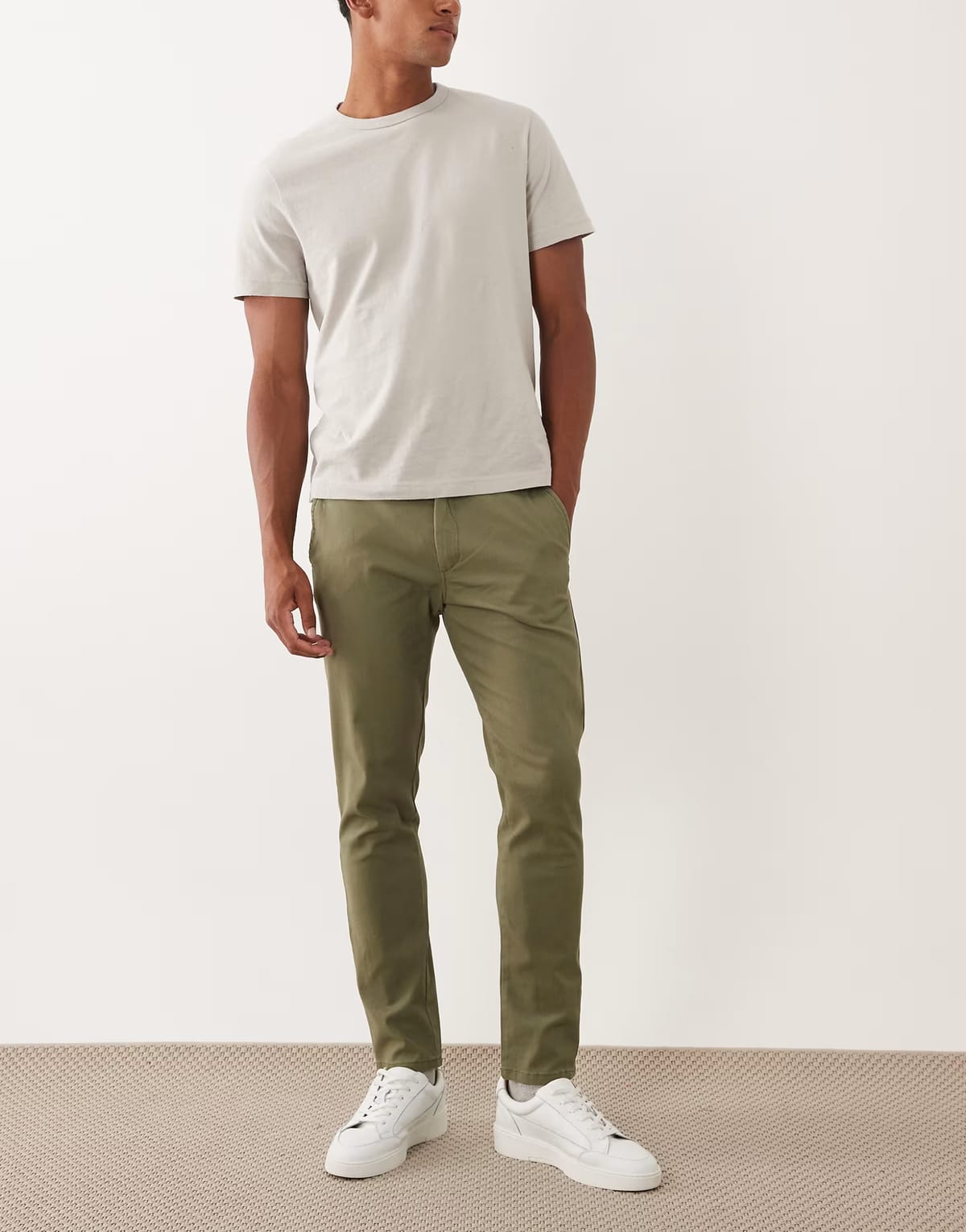 ASOS JJ Rebel slim chino in green - 1