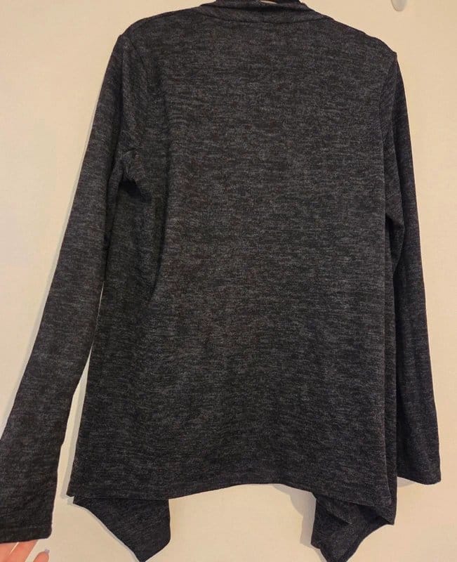 George Black Grey Ladies Size Small 8-10 Open Front Cardigan