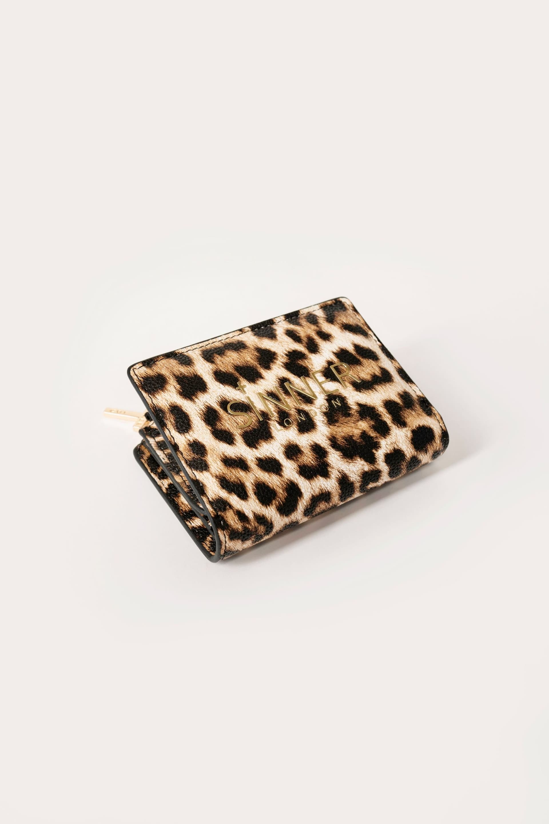 Sinner London Sinner London Leopard Mini Wallet