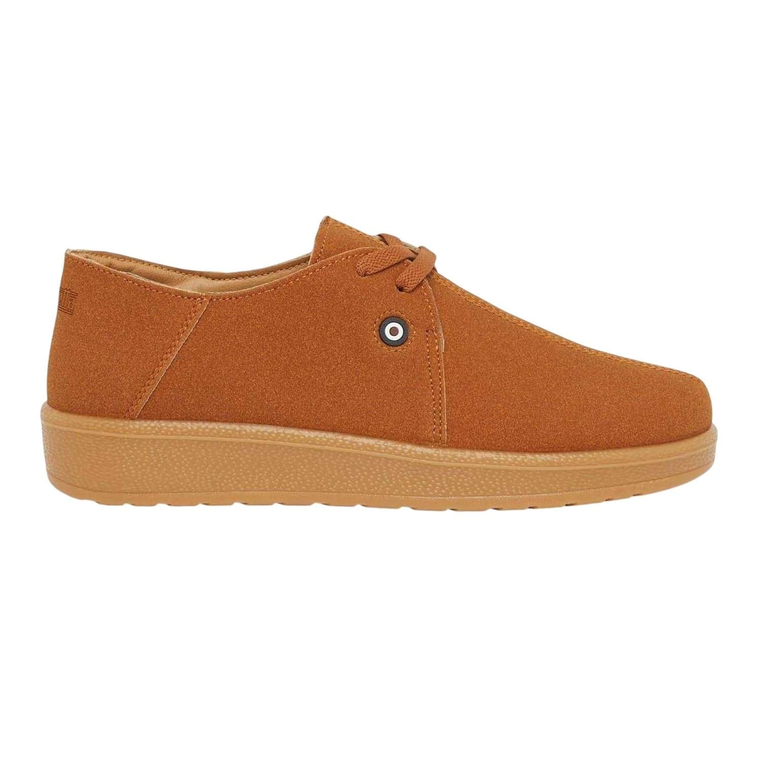 Lambretta Lambretta Men's Panda Lace Up Flat Casual Shoes in Tan