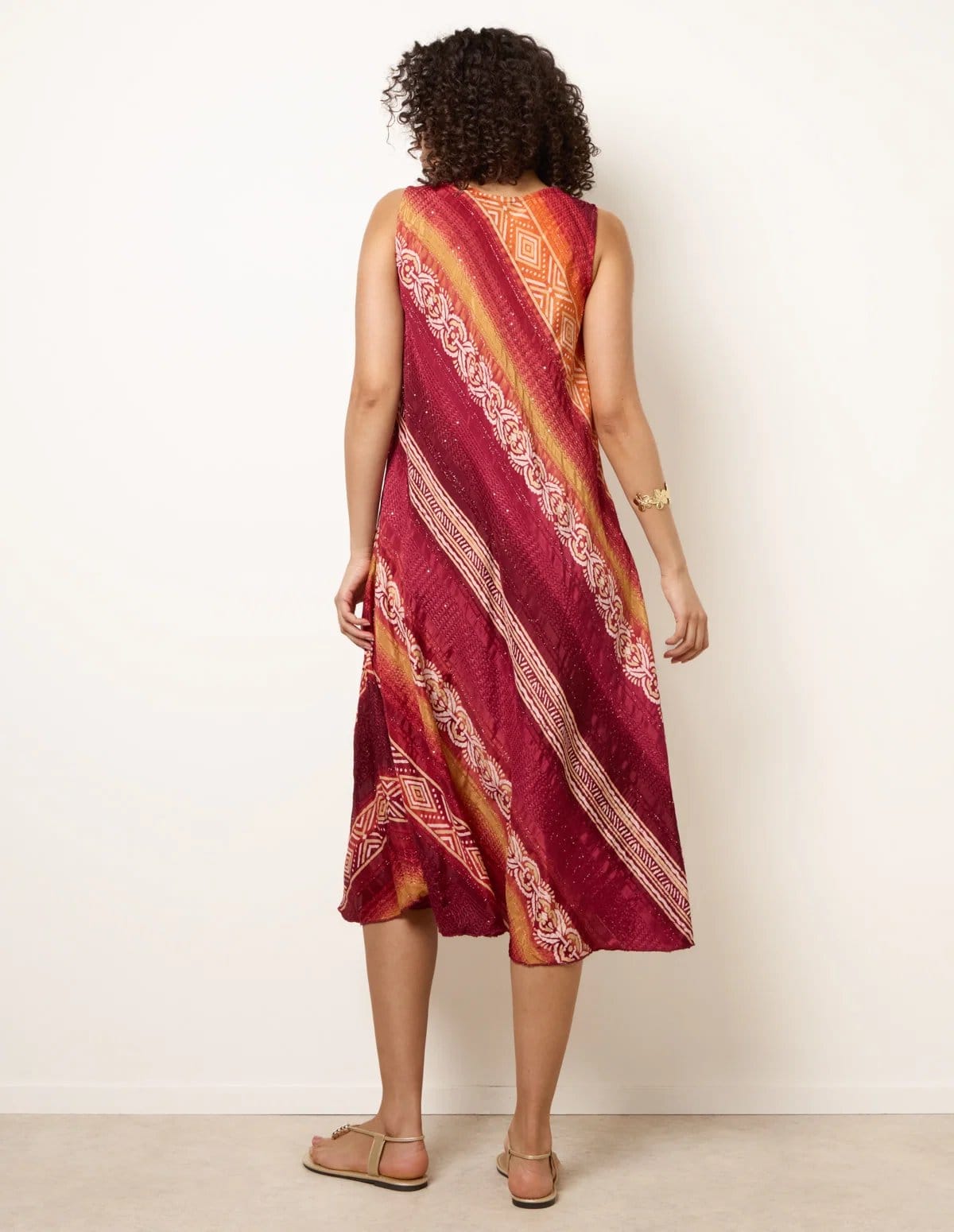 Blue Vanilla Sequin Jacquard Dress - 4