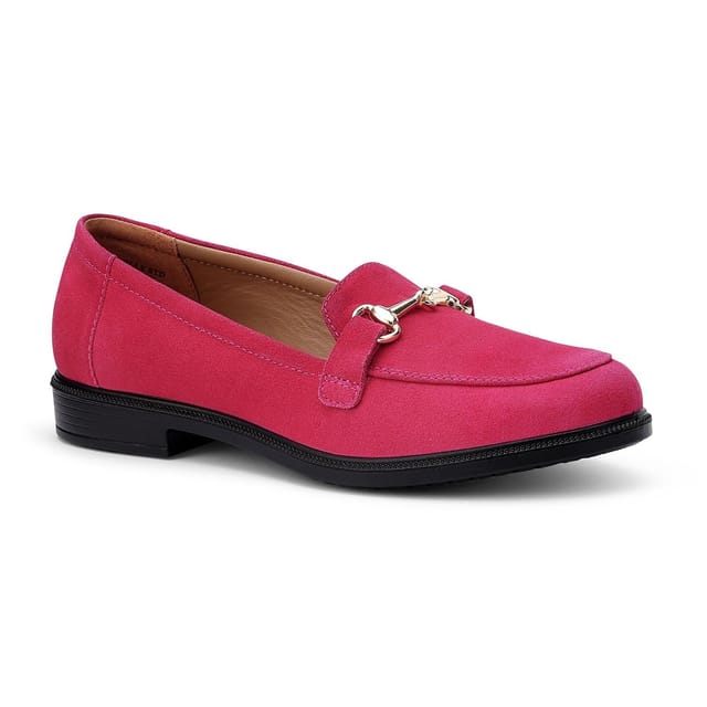 Hotter Hotter Women's 'Clovelly' Loafers in Bright Pink - 2