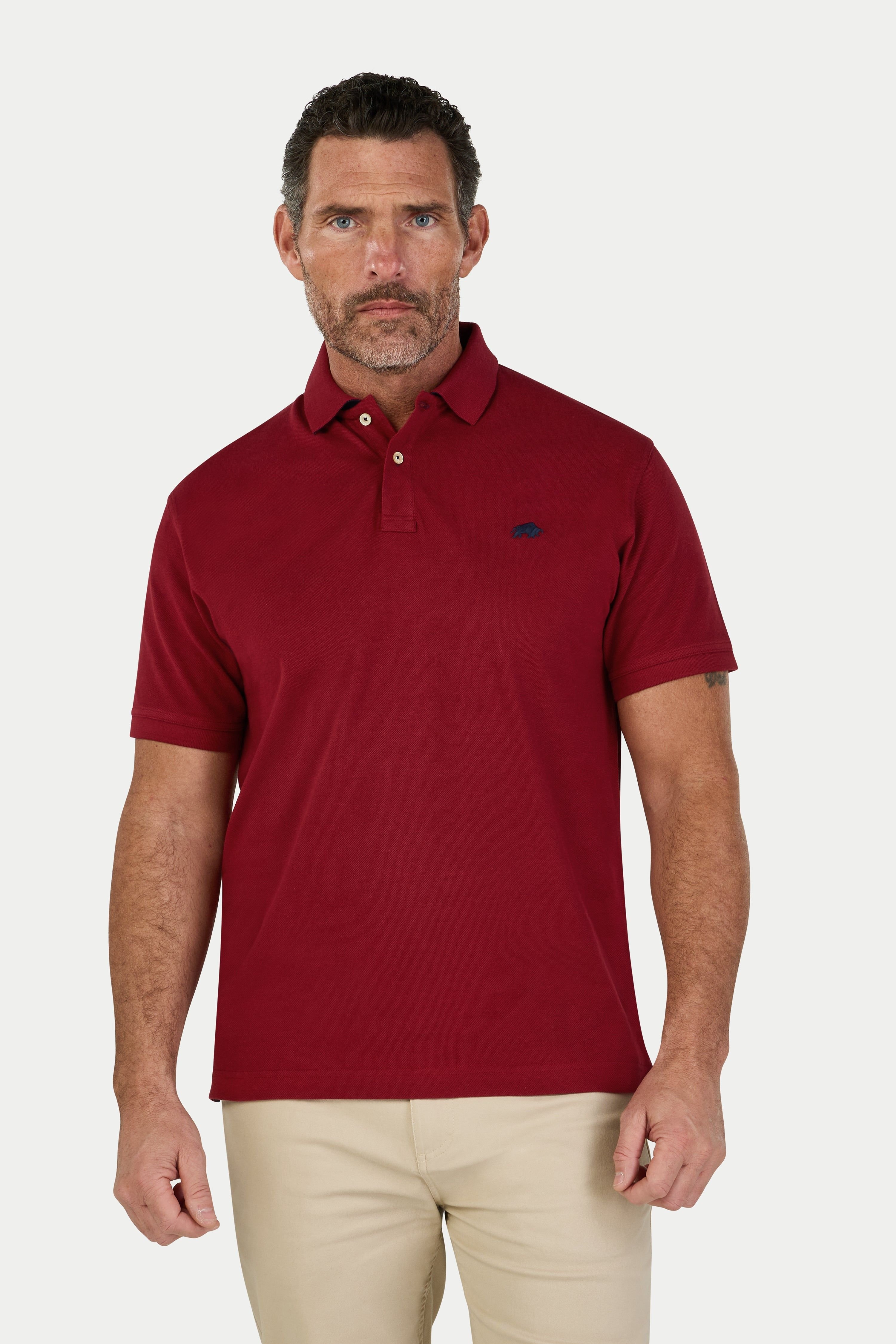 raging bull Raging Bull Men's Classic Polo in Dark Red - 3