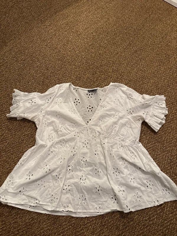 ASOS ASOS white cut out top