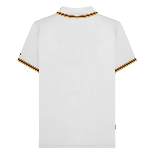 Lambretta Lambretta Men's SS25 Triple Tipped Polo Shirt in Off-White - 2