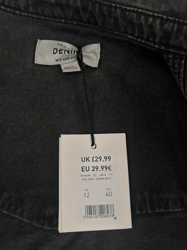 New Look Black Denim Shirt