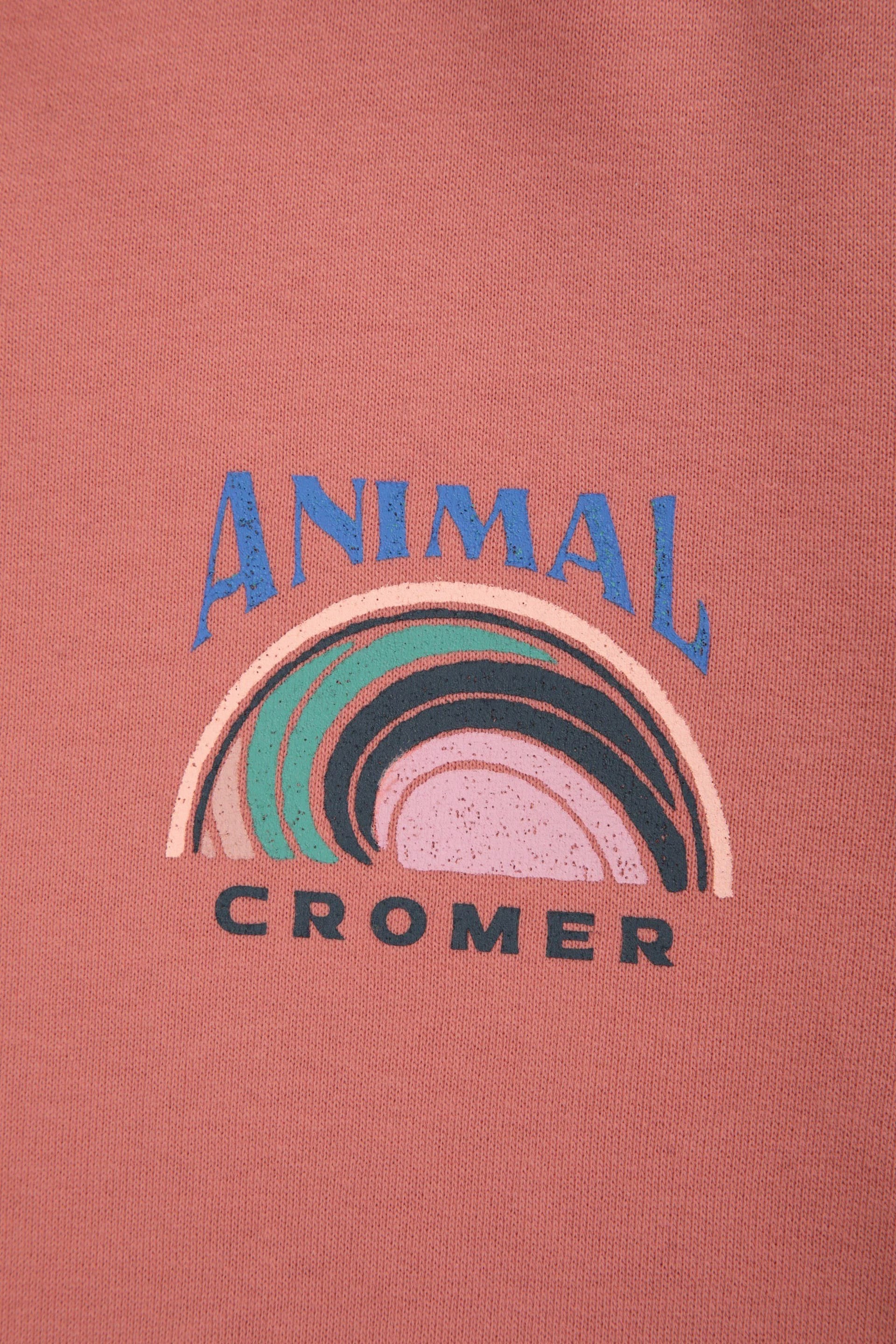 Animal Animal Women's 'Maya' Cromer Print Soft Warm Lightweight Comfortable Casual Hoodie in Pink - 4