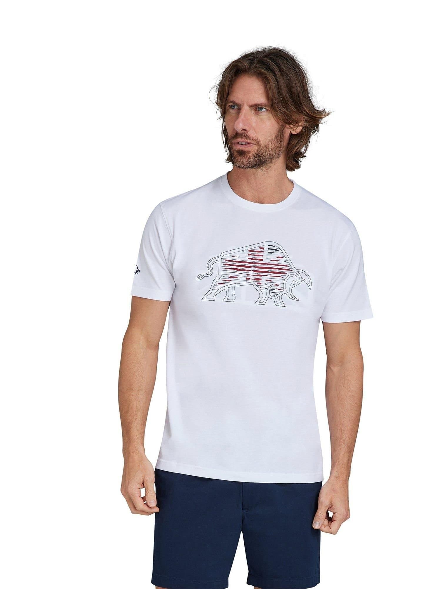 raging bull Raging Bull Men's Slash Bull T-Shirt in White