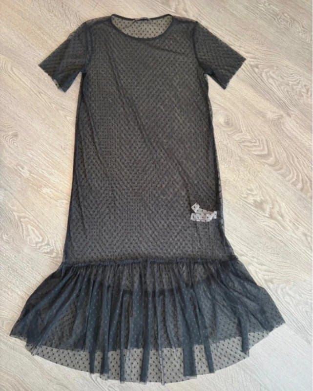 Bershka Bershka mesh polka dot dress size medium