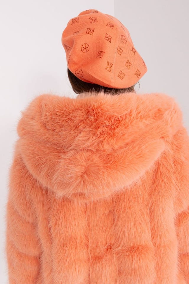 Love Lace Love Lace Women's Classic Felt Beret Hat Soft Fit for Everyday Style Wear Chic Look in Orange - 3
