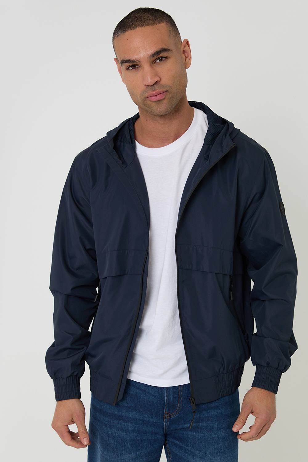 Threadbare Threadbare Men's Lightweight Hooded Jacket in Navy - 3