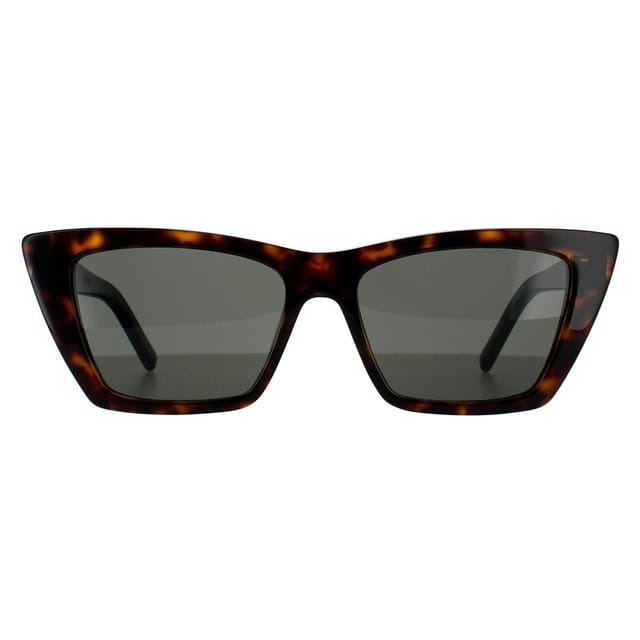 Saint Laurent Saint Laurent Women's Cat Eye Dark Havana Grey SL 276 MICA Sunglasses in Brown - 2