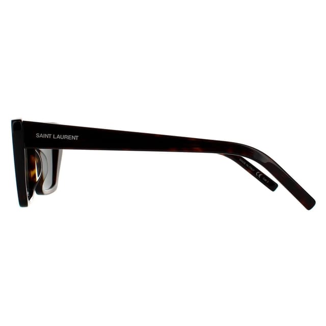 Saint Laurent Saint Laurent Women's Cat Eye Dark Havana Grey SL 276 MICA Sunglasses in Brown - 3