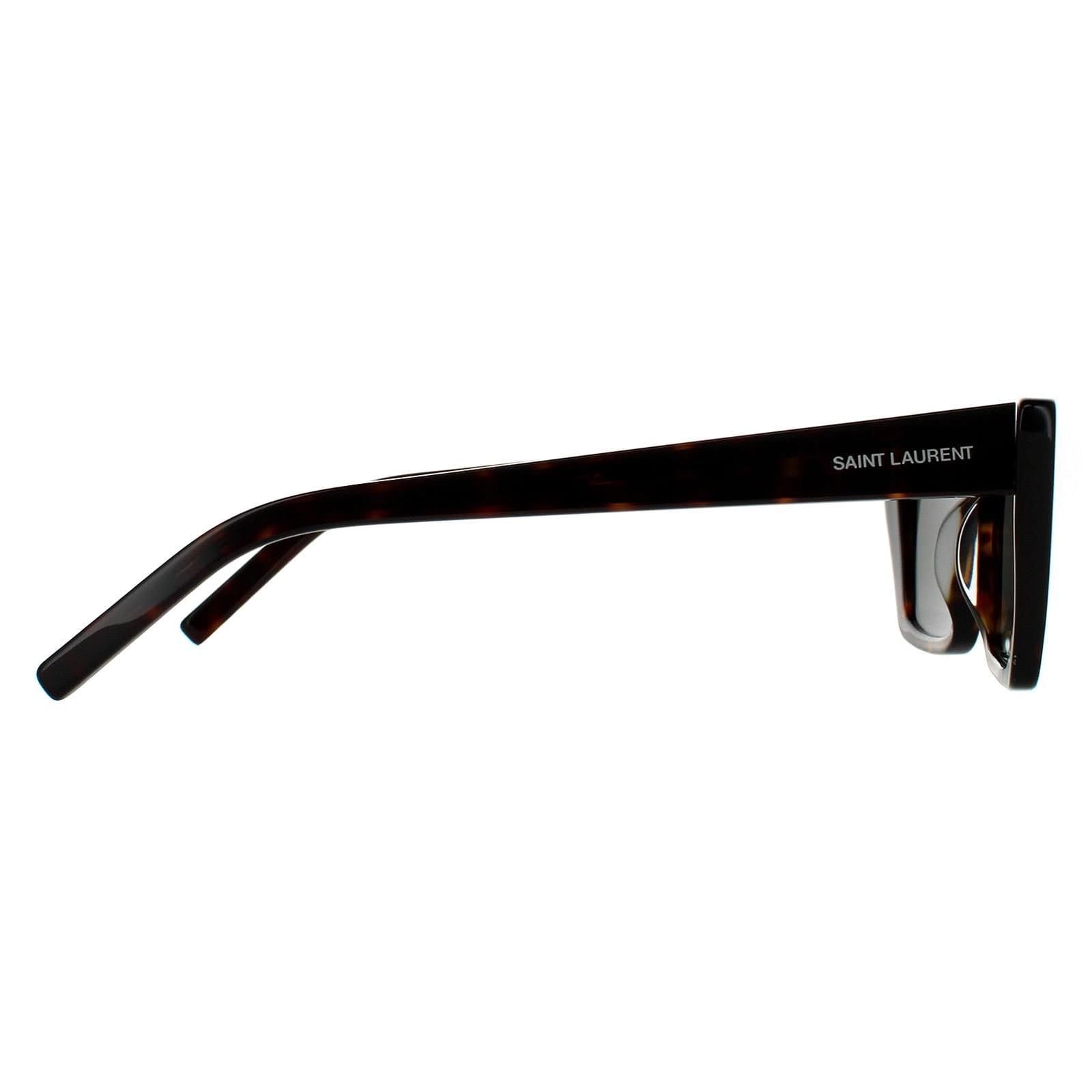 Saint Laurent Saint Laurent Women's Cat Eye Dark Havana Grey SL 276 MICA Sunglasses in Brown - 4