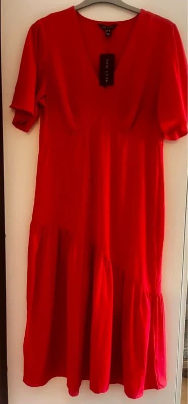 New Look New Look Red Party Dress Size 14 BNWT