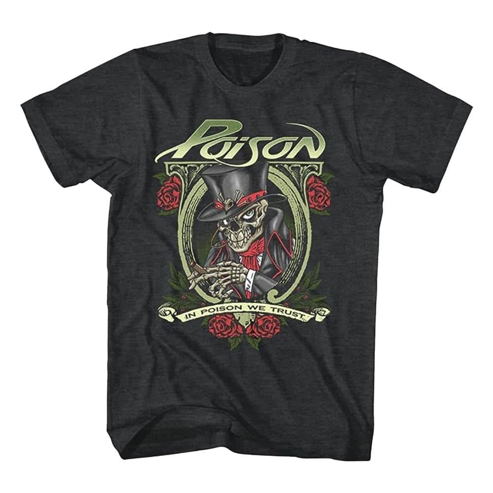 Poison Poison Men's We Trust Cotton T-Shirt in Black