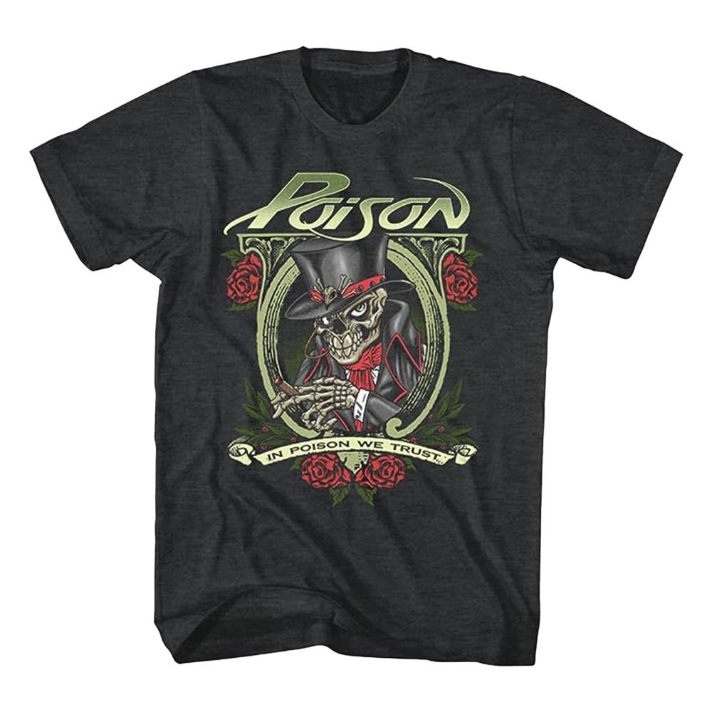 Poison Poison Men's We Trust Cotton T-Shirt in Black - 4