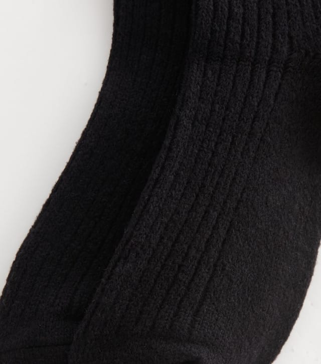 New Look Black Ribbed Lounge Socks New Look - 2