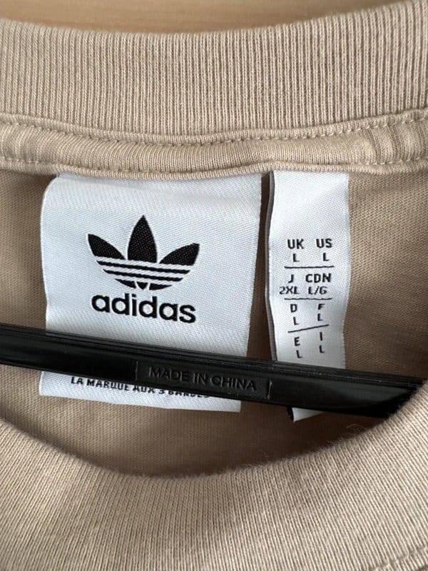 Mens Adidas Beige Tshirt - Large