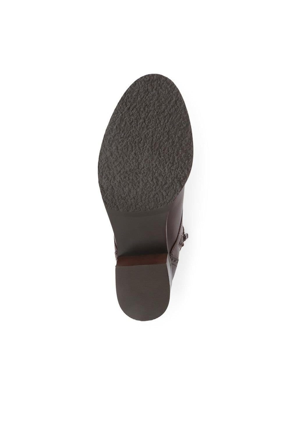 Jones Bootmaker Jones Bootmaker Women's Madie Heeled Leather Ankle Boots in Brown - 4
