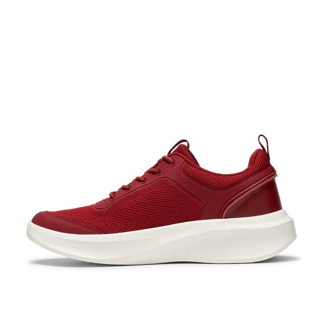 Clarks Clarks Men's Solevana Sport Red Trainers, Lace Up - 2