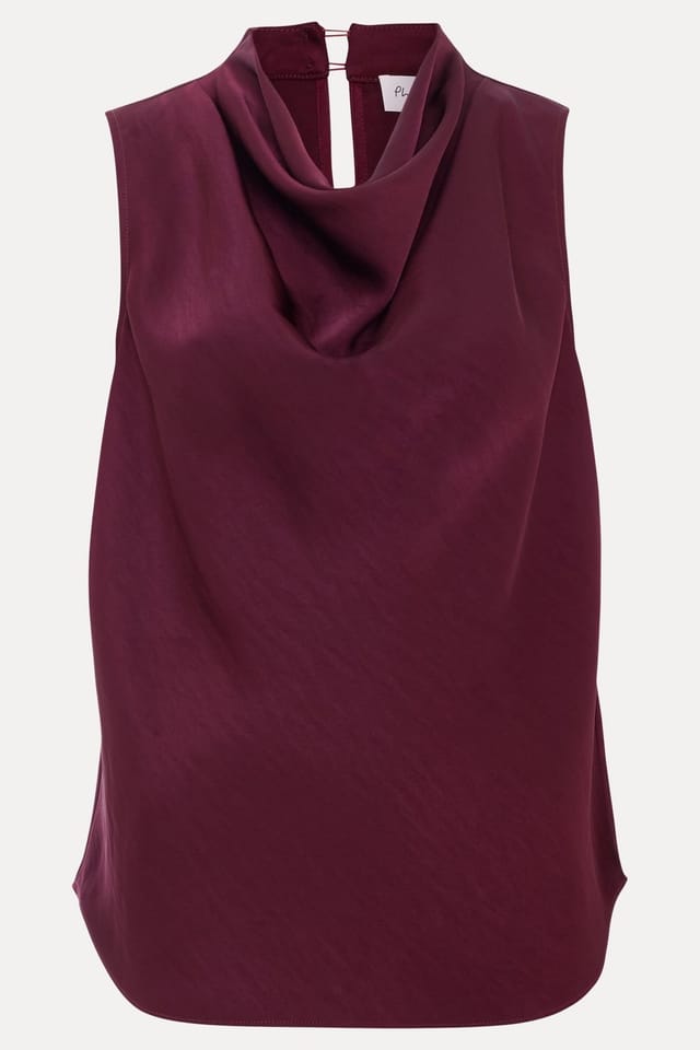Phase Eight Phase Eight Women's Arwen Cowl Neck Top in Aubergine - 2