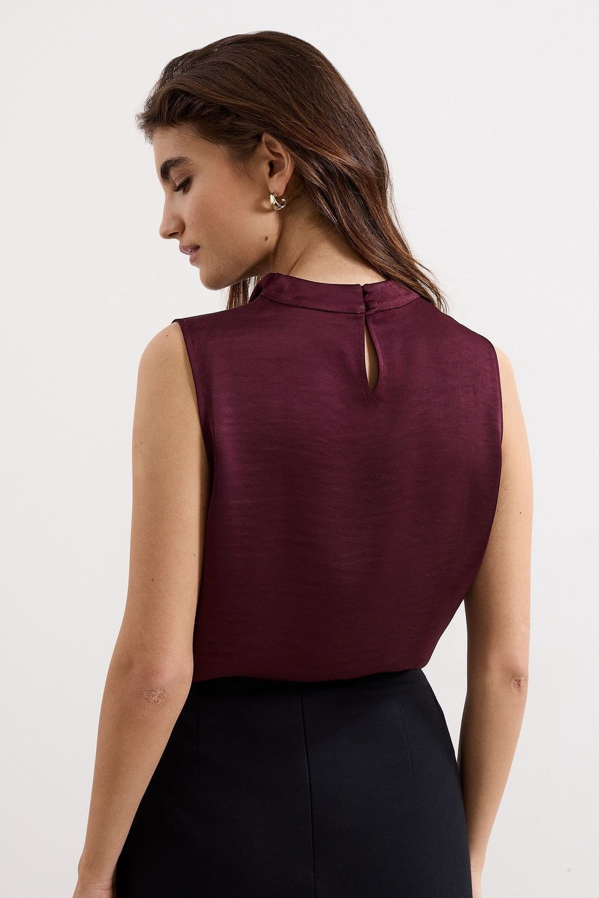 Phase Eight Phase Eight Women's Arwen Cowl Neck Top in Aubergine - 4