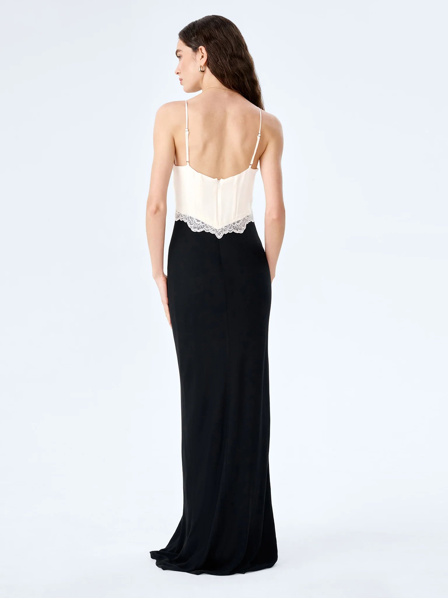 OMNES Drew Maxi Dress in Black and White - 3