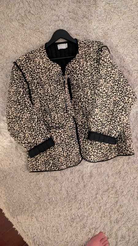 ASOS ASOS Leopard Print Quilted Jacket