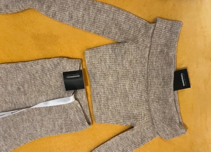 Wanderdoll Wanderdoll knitted set -  top and trousers