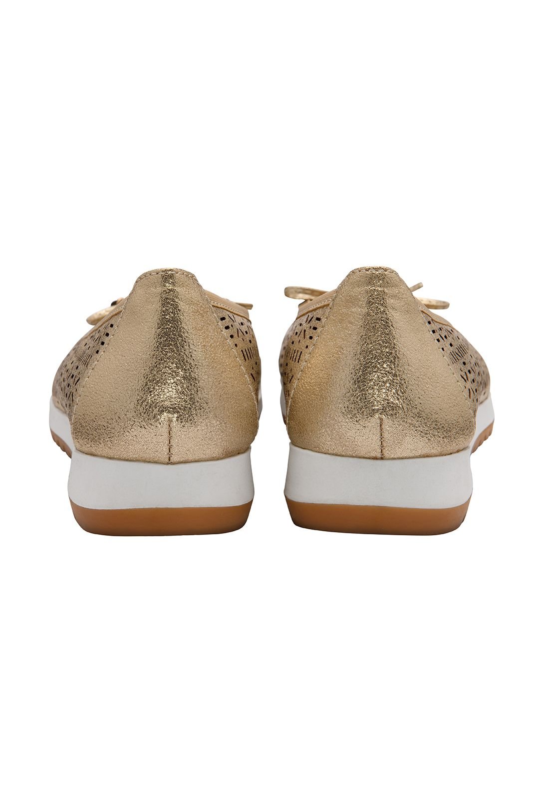 Lotus Lotus Women's 'Helen' Ballerina Shoes in Gold - 3