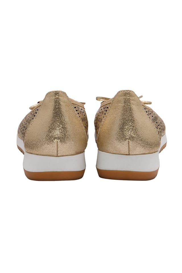 Lotus Lotus Women's 'Helen' Ballerina Shoes in Gold - 3
