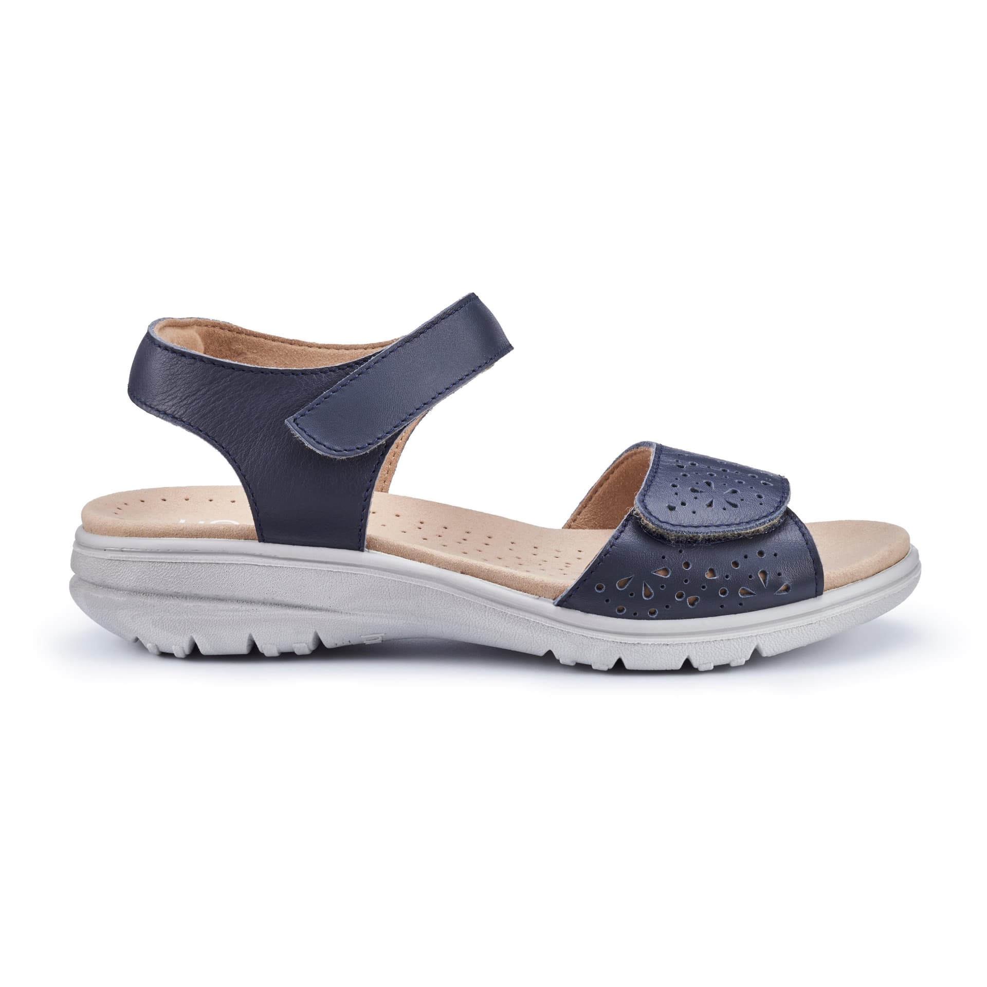 Hotter Hotter Women's Wide Fit 'Leah II' Sandals in Dark Navy