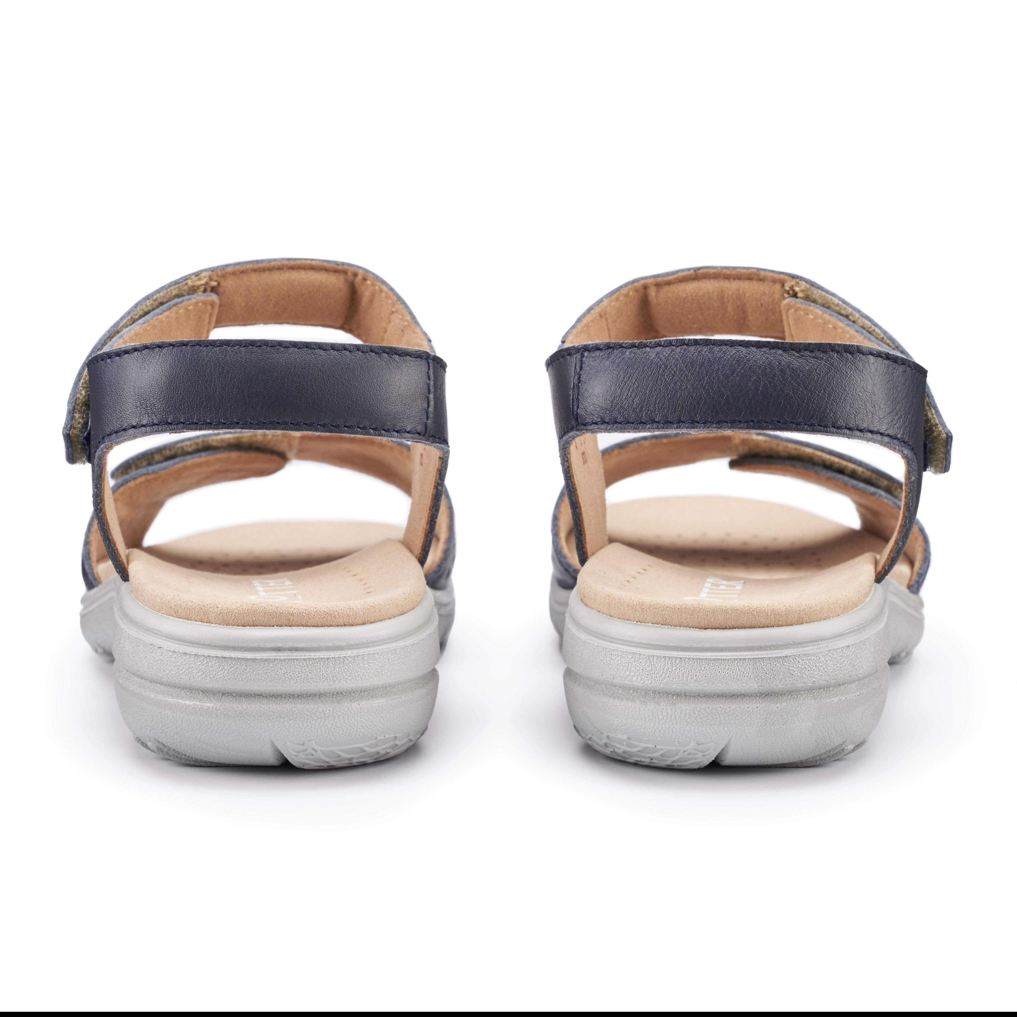 Hotter Hotter Women's Wide Fit 'Leah II' Sandals in Dark Navy - 4