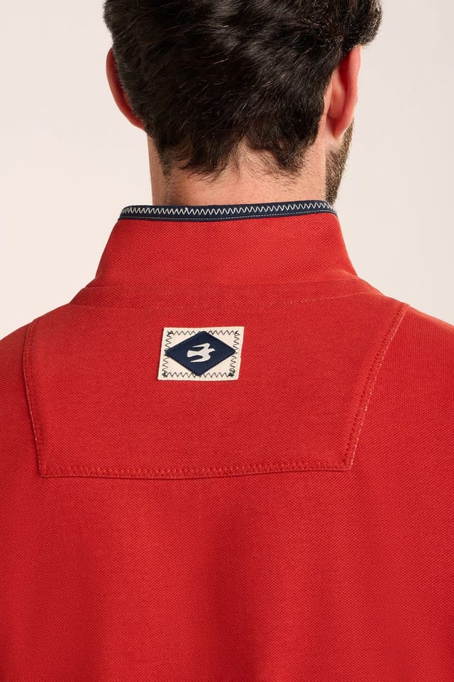 Brakeburn Brakeburn Men's TALBOT QUARTER ZIP SWEATSHIRT in Red - 3