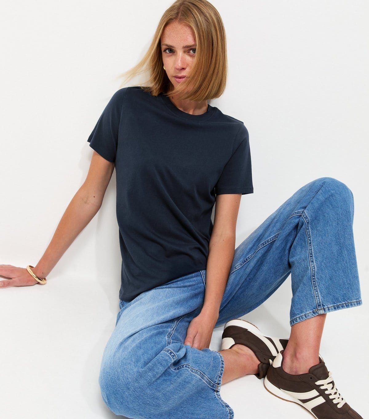 New Look Navy Cotton T-Shirt