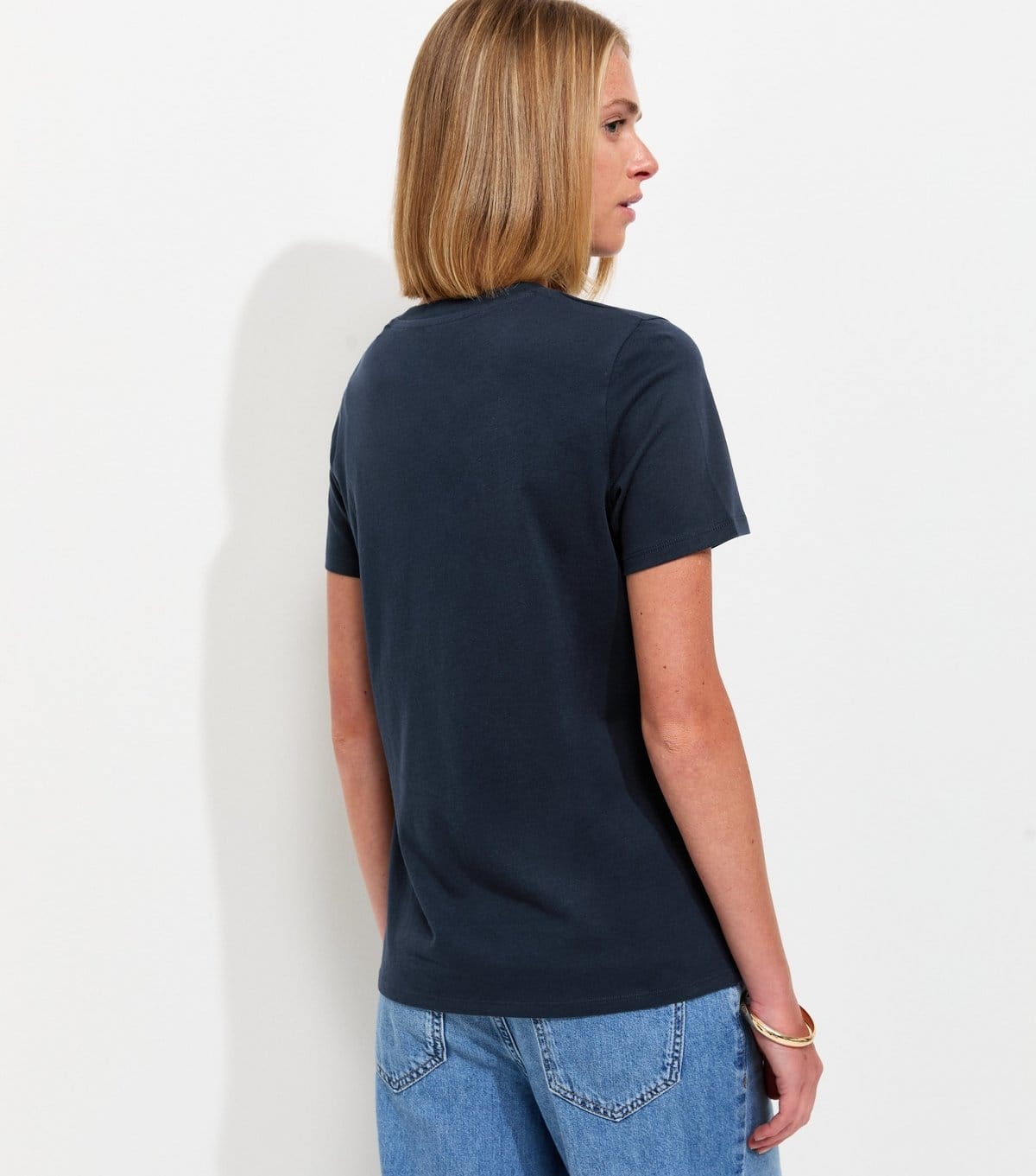 New Look Women's Navy Cotton T-Shirt New Look - 4