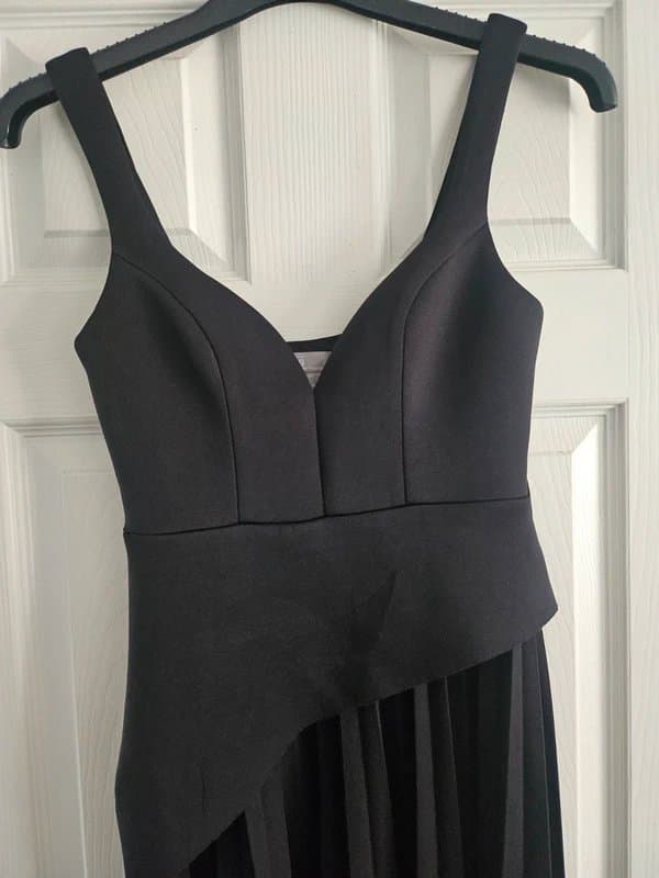 ASOS ASOS Black Pleated Midi Dress – Size UK 6