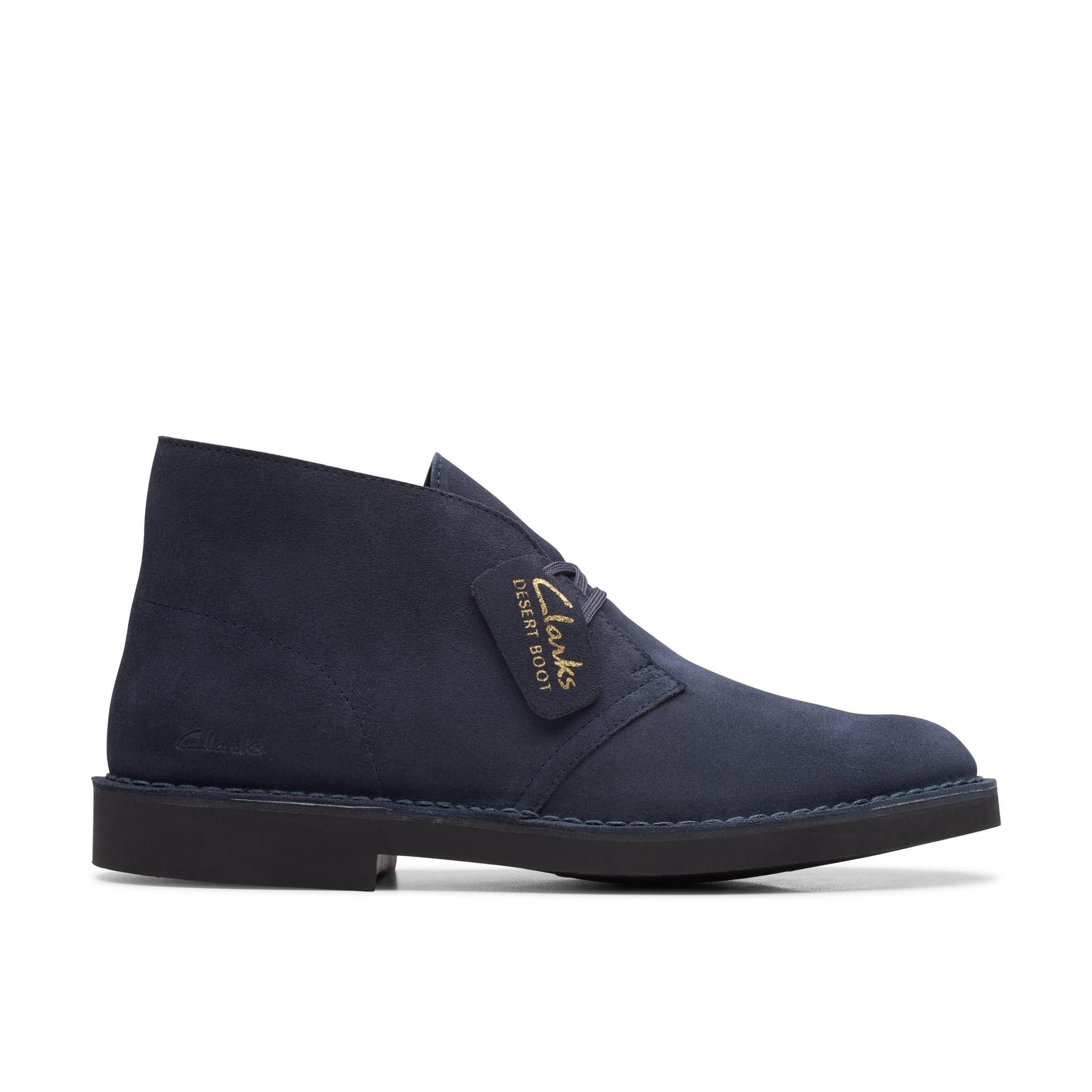Clarks Clarks Men's Desert Boot Evo Navy Suede Ankle Boots, Desert Boots, Lace Up in Blue