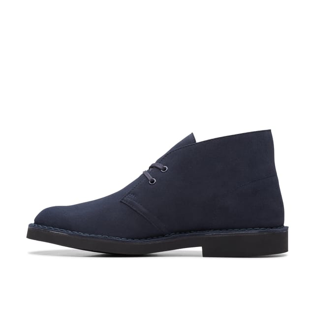 Clarks Clarks Men's Desert Boot Evo Navy Suede Ankle Boots, Desert Boots, Lace Up in Blue - 2
