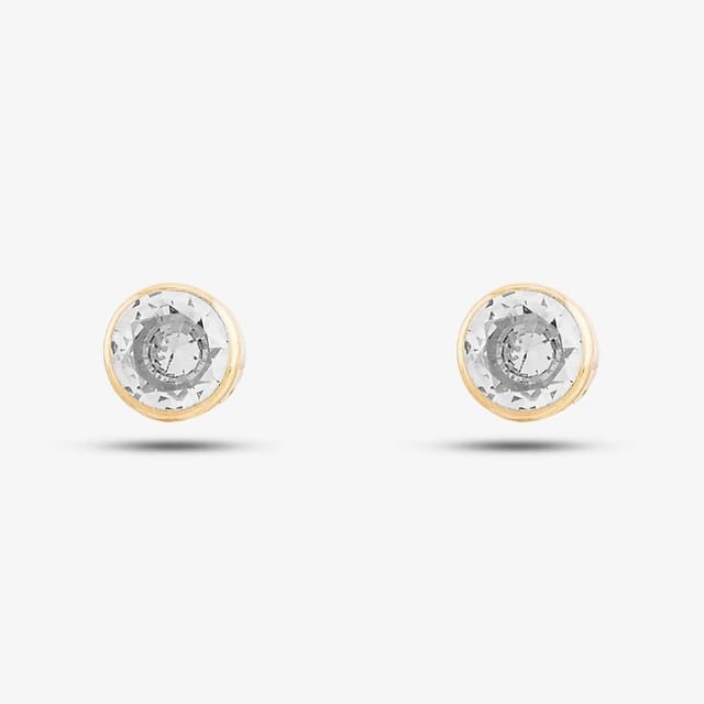 T.H.Baker T.H.Baker Women's 9ct Yellow Gold Cubic Zirconia Stud Earrings 1.57.9949 - 2