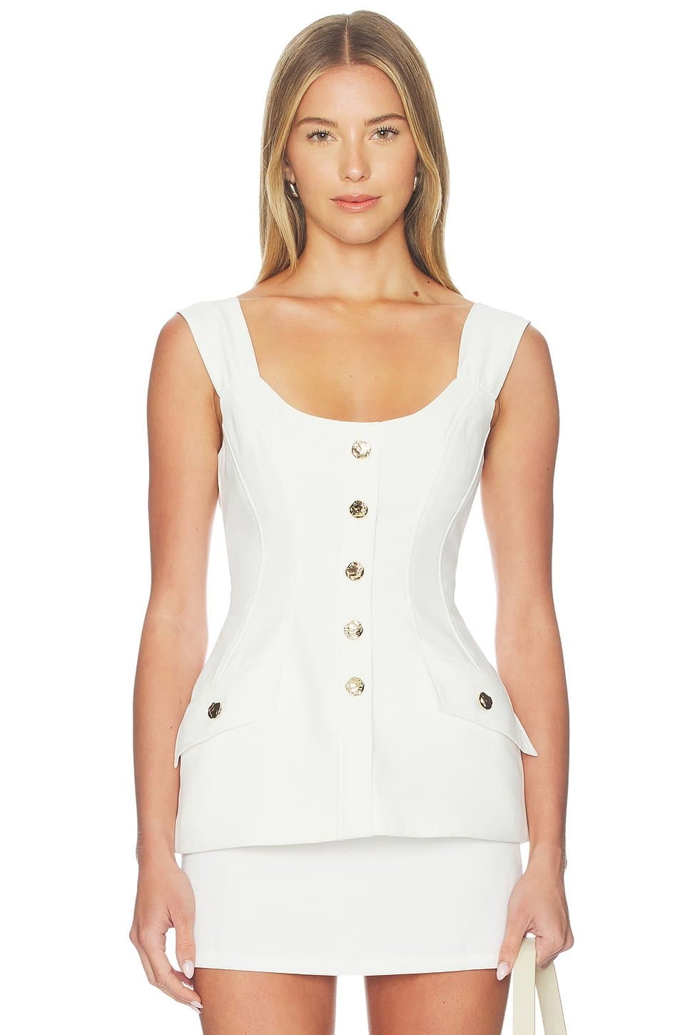 revolve Revolve Ivory Amoretta Top